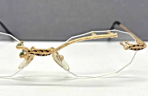 Choc brille damen - rund, gold