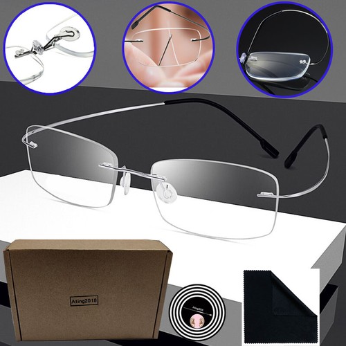 Randlos lesebrille titan - randlos,