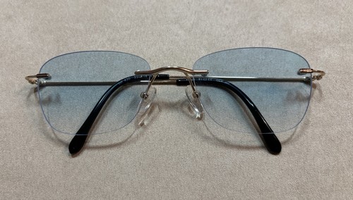Randlose brille mit blauen - randlose,